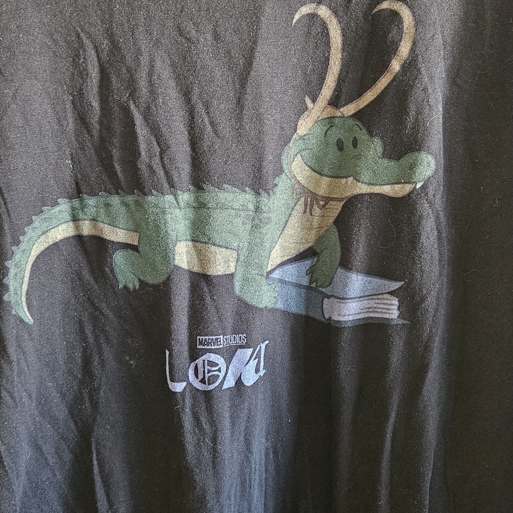 Loki Alligator T-Shirt - Black and Green